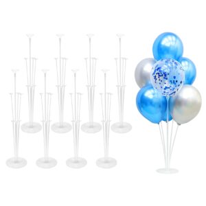 8 set balloon stands for table balloon sticks balloon stand kit balloon table stand balloon centerpieces for tables balloon stand balloon holder sticks with base wedding party baby shower decorations