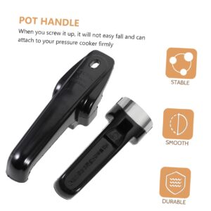 Yardenfun pressure pan handles handle for pressure cooker pressure canners pressure pot handle pressure cooker handle plastic dish pan universal pan lid replaceable three generations 1 Set