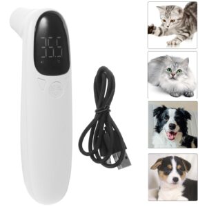 Abaodam Safe Thermometer 1 Set Pet Thermometer Small for Pets Digital Pet Temperature Monitor Digital Thermometer Rechargeable Thermometer Baby Cats and Dogs Ear Plastic Light Thermometer