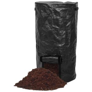 2 Pack Compost Bin Bag, Reusable Garden Yard Waste Bag, 34 Gallon Organic Compost Bins Bags and compostable Kitchen Waste Degradable, Corrosion