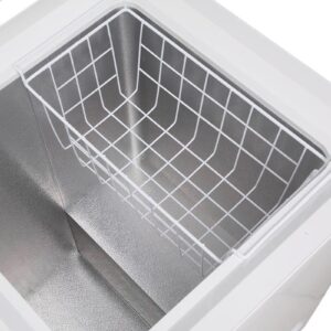 Homics Chest Freezer Baskets 20.5 Inch, Chest Freezer Organizer Bins Metal Wire Storage Baskets with Hanging Handles for Deep Freezer, Set of 2