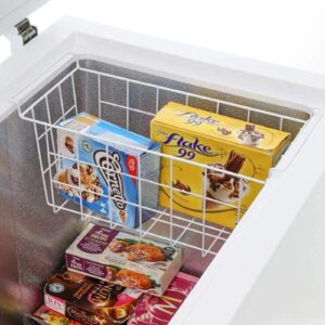 Homics Chest Freezer Baskets 20.5 Inch, Chest Freezer Organizer Bins Metal Wire Storage Baskets with Hanging Handles for Deep Freezer, Set of 2