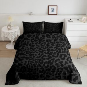 manfei leopard print comforter set king size,abstract cheetah skin texture bedding set,kids girls beauty woman room decor,rustic farmhouse retro down comforter,black noble duvet insert,2 pillowcases