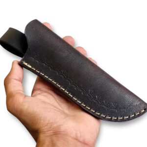 JNR Traders Leather Knife Sheath Handmade Heavy Duty 8 inch Knife Leather Sheath for 4 Inch Blade Fixed Blade Hunting Skinning Knife sh501