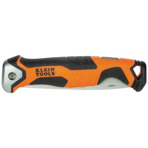 Klein Tools 31733 Insulation Knife, Cuts Foam and Fiberglass with Serrated Stainless Steel Folding Blade and Lockback Mechanism