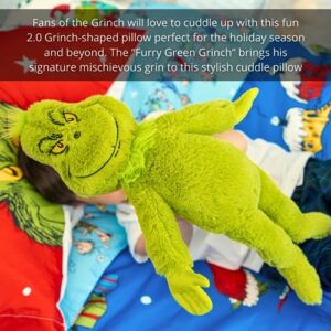 Franco Dr. Seuss The Grinch Holiday & Christmas Bedding Super Soft Plush 20 Inch Cuddle Pillow Buddy, (Officially Licensed Product)