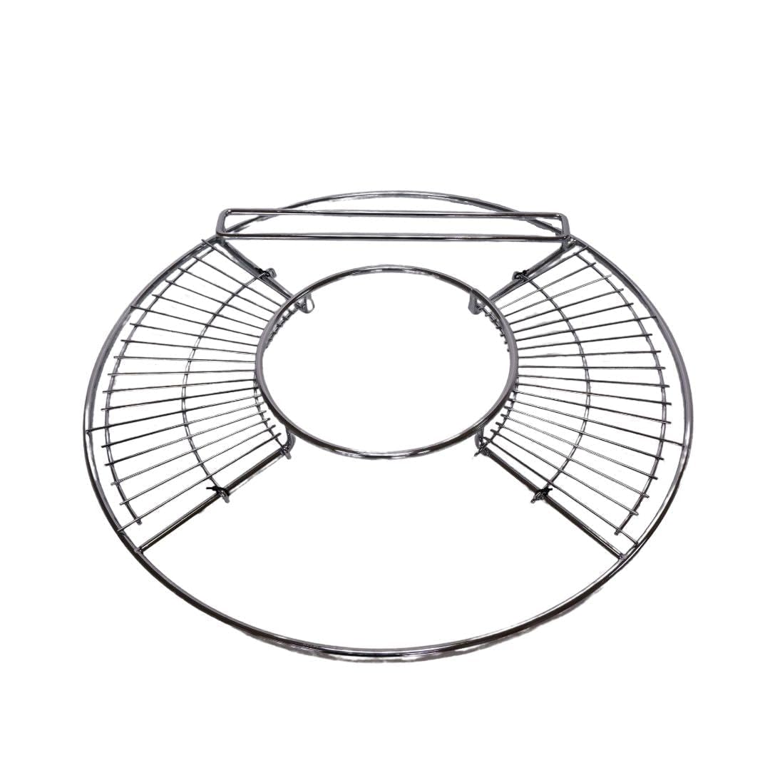 Lifespace Dutch Oven (African Potjie Pot) Braai Grill Ring for 22.5in Kettle Grill with 2 x Side Grids