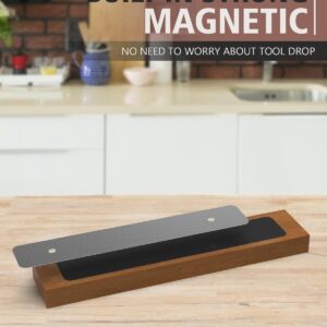 Magnetic Knife Holder 1 Pcs 16In Premium Acacia Wood Magnetic Knife Strip Heavy Duty Magnet Strip for Knives