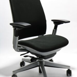 Steelcase Amia Chair (Renewed) (Black Fabric)