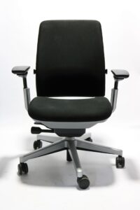 steelcase amia chair (renewed) (black fabric)