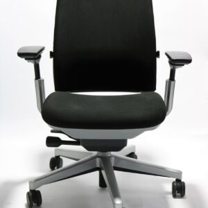 Steelcase Amia Chair (Renewed) (Black Fabric)