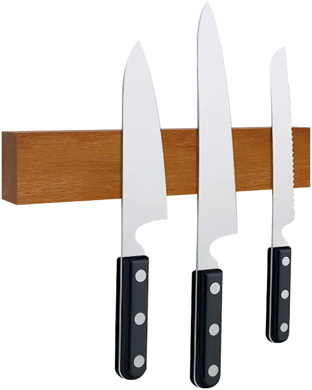 Magnetic Knife Holder 1 Pcs 16In Premium Acacia Wood Magnetic Knife Strip Heavy Duty Magnet Strip for Knives