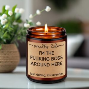 Fairy's Gift Candle, Boss Gifts for Women Men, Gifts for Boss, Funny Boss Gifts - Boss Day, Christmas, Birthday Gifts for Boss Men, Female Boss, Best Boss, New Business Owner, Entrepreneur, Boss Lady