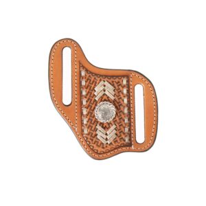 nocona belt co. rawhide lacing knife sheath, tan