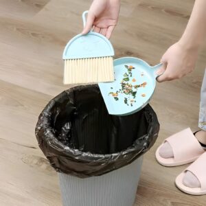 YCSXhandpick 3Pcs Small Brush with Dustpan Combo Sets Broom and Dustpan Set Table Ceaner Gap Cleaning Brushes and Dust Pans Hand Broom