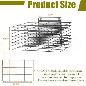 Lzttyee Art Drying Rack for Classroom Paint Drying Rack Small Art Drying Rack Wall Art Storage Rack with 8 Removable Shelves for Classrooms and Art Studios (8 Shelves)
