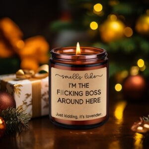 Fairy's Gift Candle, Boss Gifts for Women Men, Gifts for Boss, Funny Boss Gifts - Boss Day, Christmas, Birthday Gifts for Boss Men, Female Boss, Best Boss, New Business Owner, Entrepreneur, Boss Lady