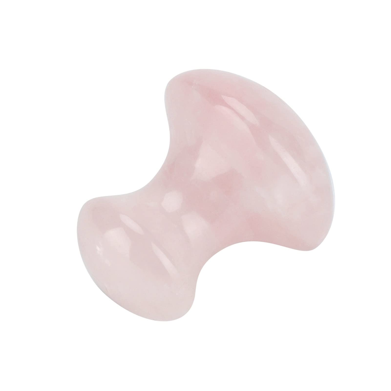 Rose Quartz Crystal Mushroom Shaped Face Massage Stone for Beautiful Skin and Eyes, and Good Looking