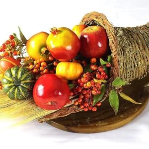 cornucopia basket for thanksgiving decor. (19'' cornucopia)