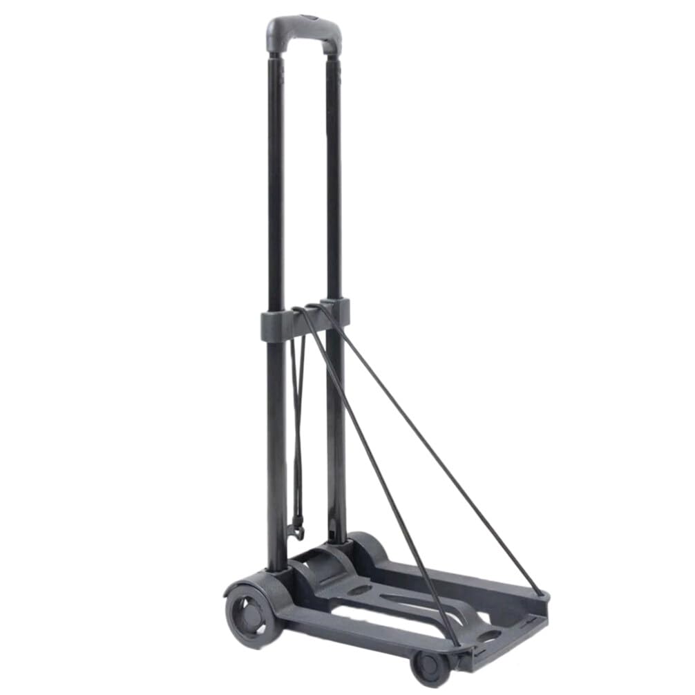 Folding Hand Truck Dolly Cart, Collapsible Hand Cart with Adjustable Handle Lightweight Trolley Cart for Moving, Travel, Shopping, Office Use, Portable and Compact