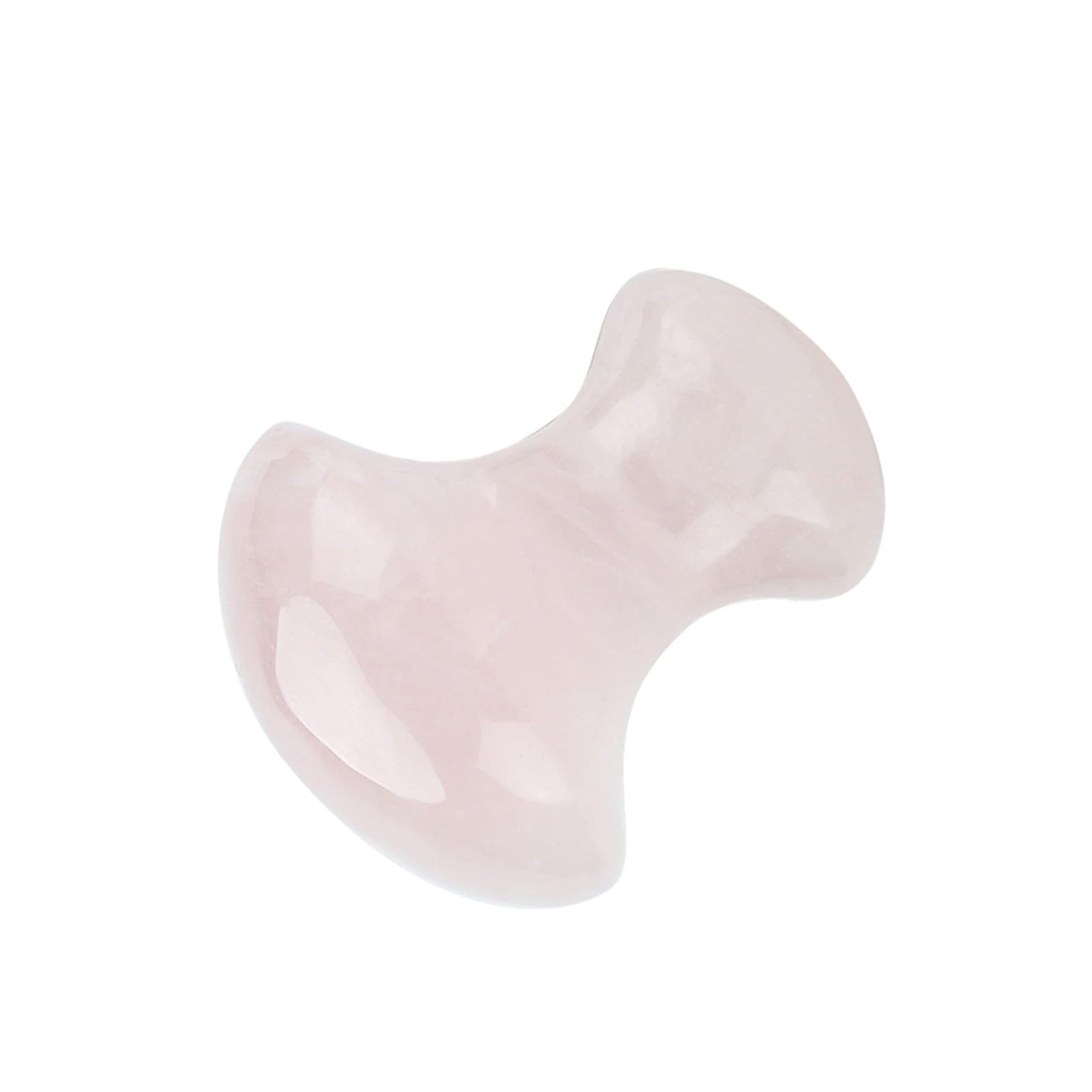 Rose Quartz Crystal Mushroom Shaped Face Massage Stone for Beautiful Skin and Eyes, and Good Looking