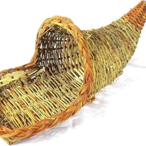 cornucopia basket for thanksgiving decor. (19'' cornucopia)