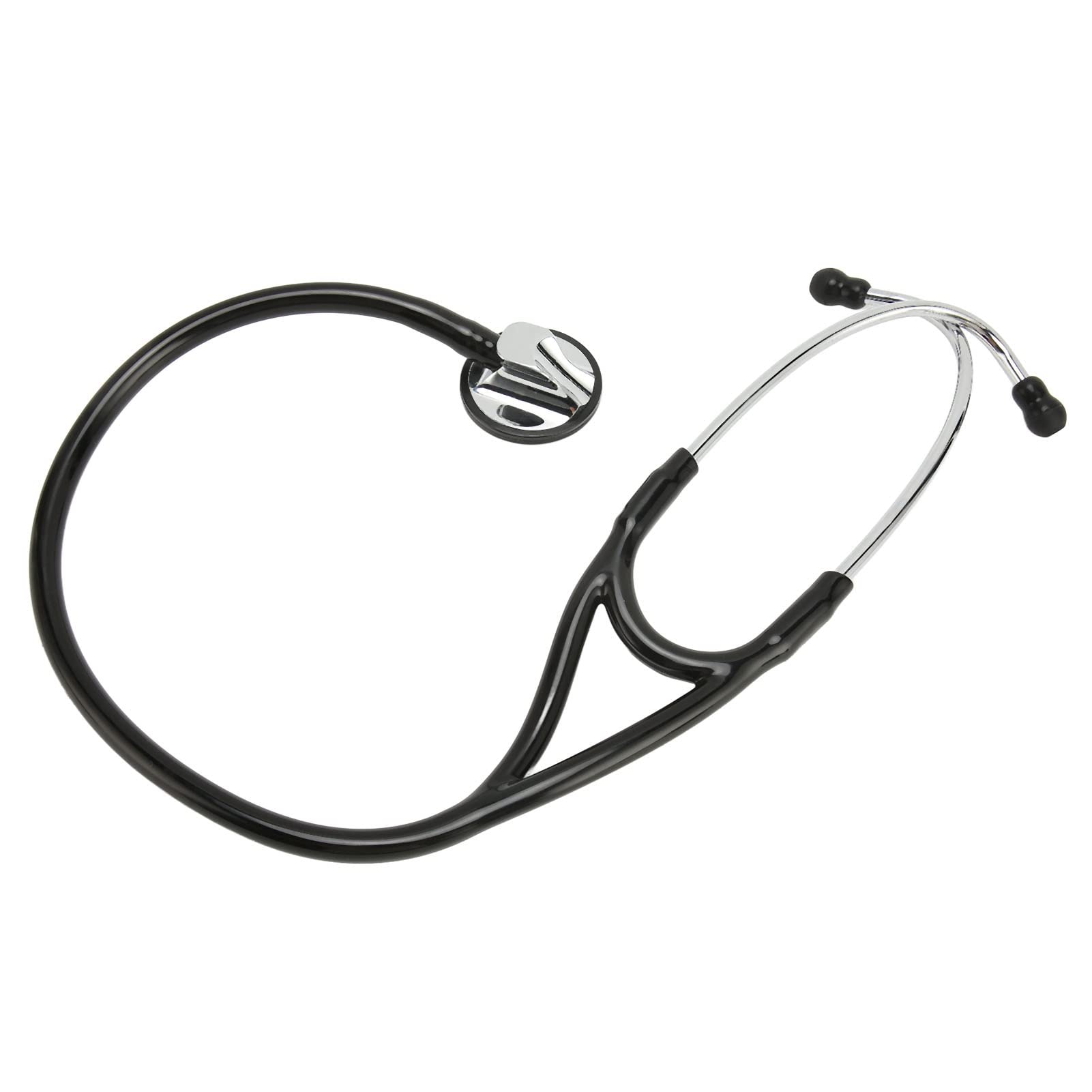 Cardiology Stethoscope, Professional Single Head Stethoscope Stethoscope for Nurses and Doctors Black