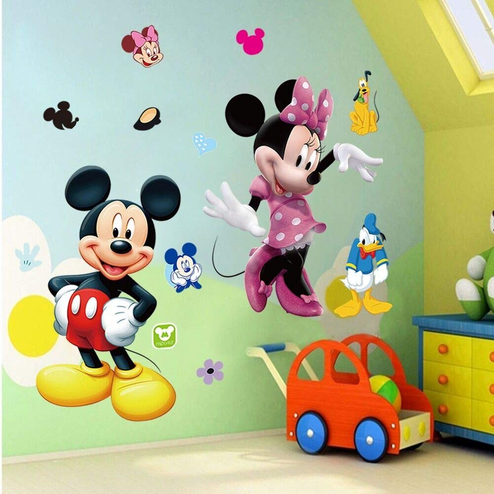 Mouse Wall Decal Kids Room Sticker Cartoon Mural Decor Home