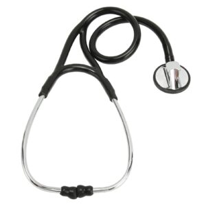 Cardiology Stethoscope, Professional Single Head Stethoscope Stethoscope for Nurses and Doctors Black