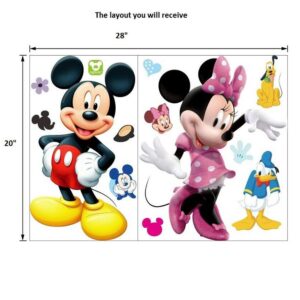 Mouse Wall Decal Kids Room Sticker Cartoon Mural Decor Home