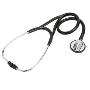 Cardiology Stethoscope, Professional Single Head Stethoscope Stethoscope for Nurses and Doctors Black