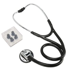 Cardiology Stethoscope, Professional Single Head Stethoscope Stethoscope for Nurses and Doctors Black