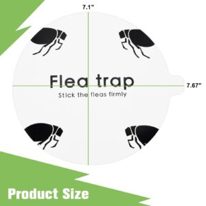 KILSACO Flea Trap Refill Discs- Sticky Glue Boards 14 Packs- 7.1 Inch Natural Glue Board, Non-Toxic Refill Glue Pad Replacement Mat Fits Most Flea Traps