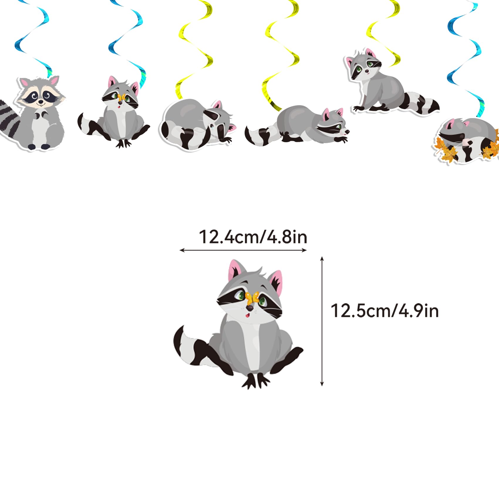 Raccoon Party Decorations Raccoon Birthday Party Supplies Includes Raccoon Birthday Banner Spirals Cake Topper Cupcake Toppers Balloons For Woodland Raccoon Birthday Party Baby Shower Decorations