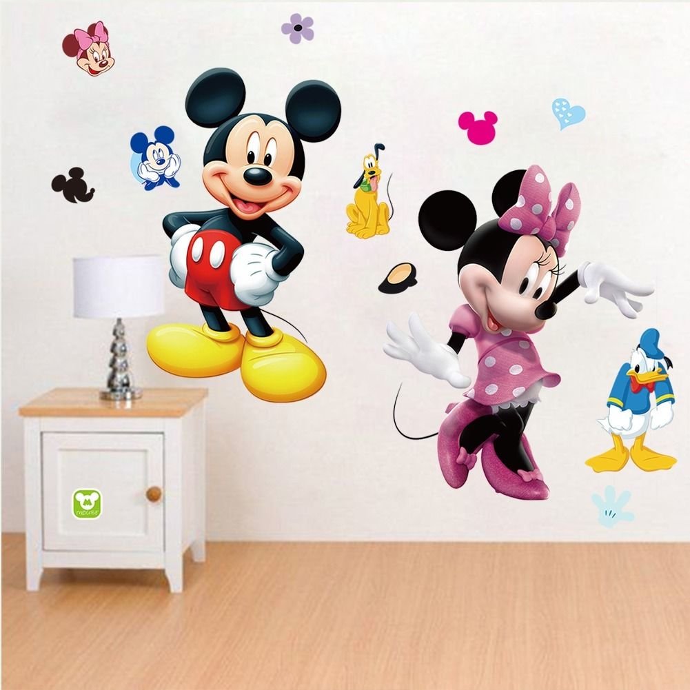 Mouse Wall Decal Kids Room Sticker Cartoon Mural Decor Home