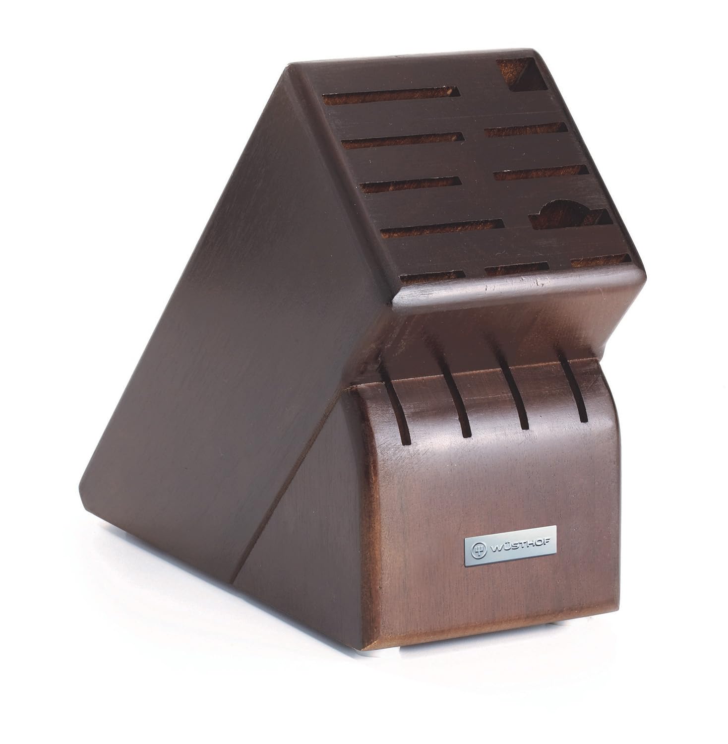 Wusthof 15-Slot Knife Storage Block, Walnut