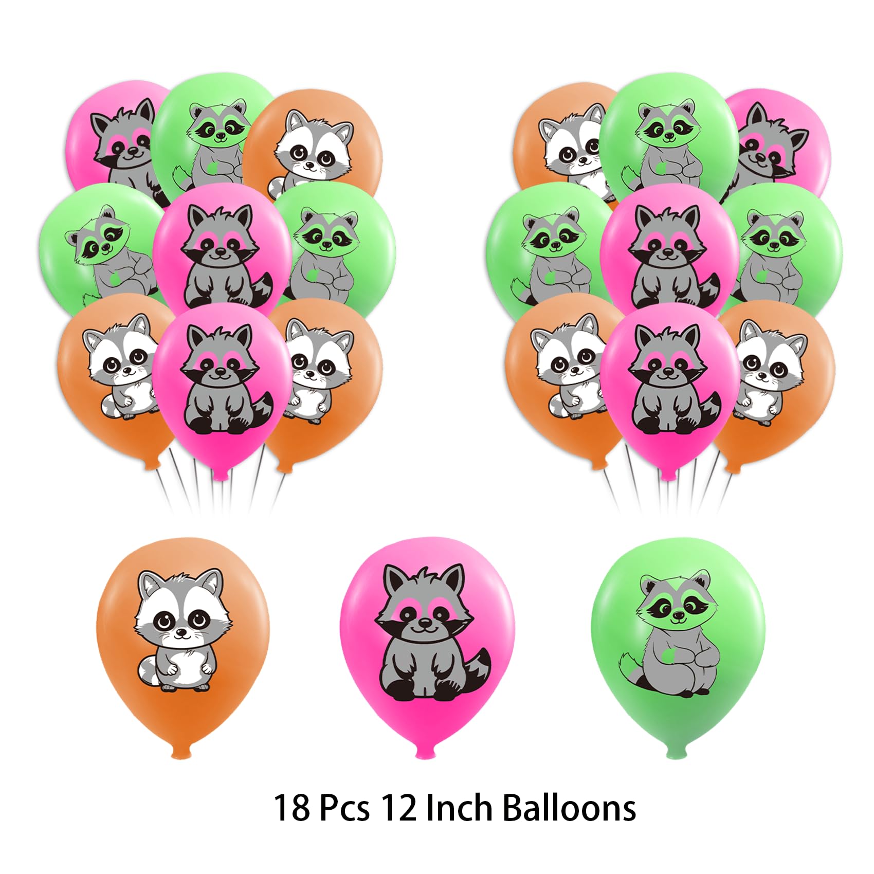 Raccoon Party Decorations Raccoon Birthday Party Supplies Includes Raccoon Birthday Banner Spirals Cake Topper Cupcake Toppers Balloons For Woodland Raccoon Birthday Party Baby Shower Decorations