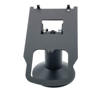 DCCStands Verifone M400/M440 Swivel and Tilt Low Profile 4" Terminal Stand, Screw-in and Adhesive, Black