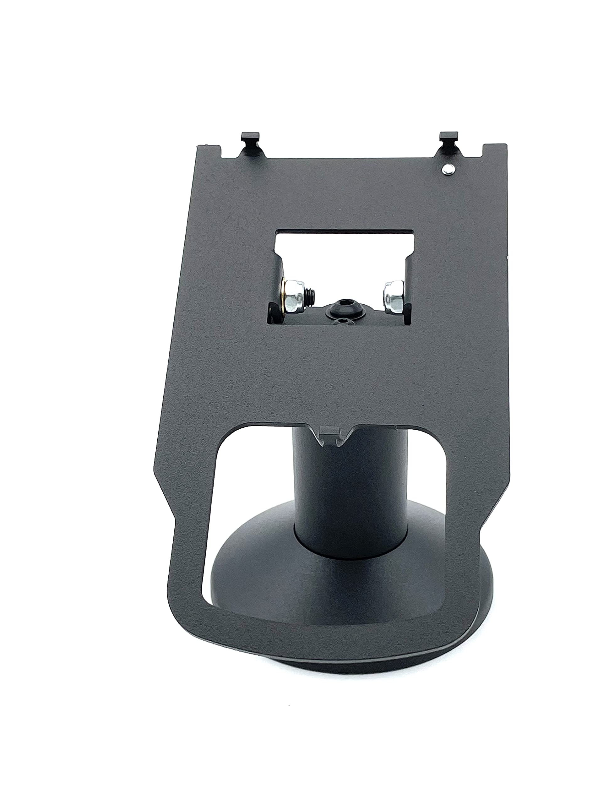 DCCStands Verifone M400/M440 Swivel and Tilt Low Profile 4" Terminal Stand, Screw-in and Adhesive, Black