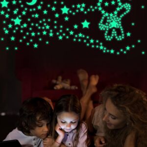 Greingways 201 Pcs Glow in The Dark Stars Stickers for Ceiling Bedroom, Stocking Stuffers for Kids Ages 2-4, 3-5, 4-8, 8-12, Kids Wall Room Decor Toddler Stocking Stuffers for Boys Girls