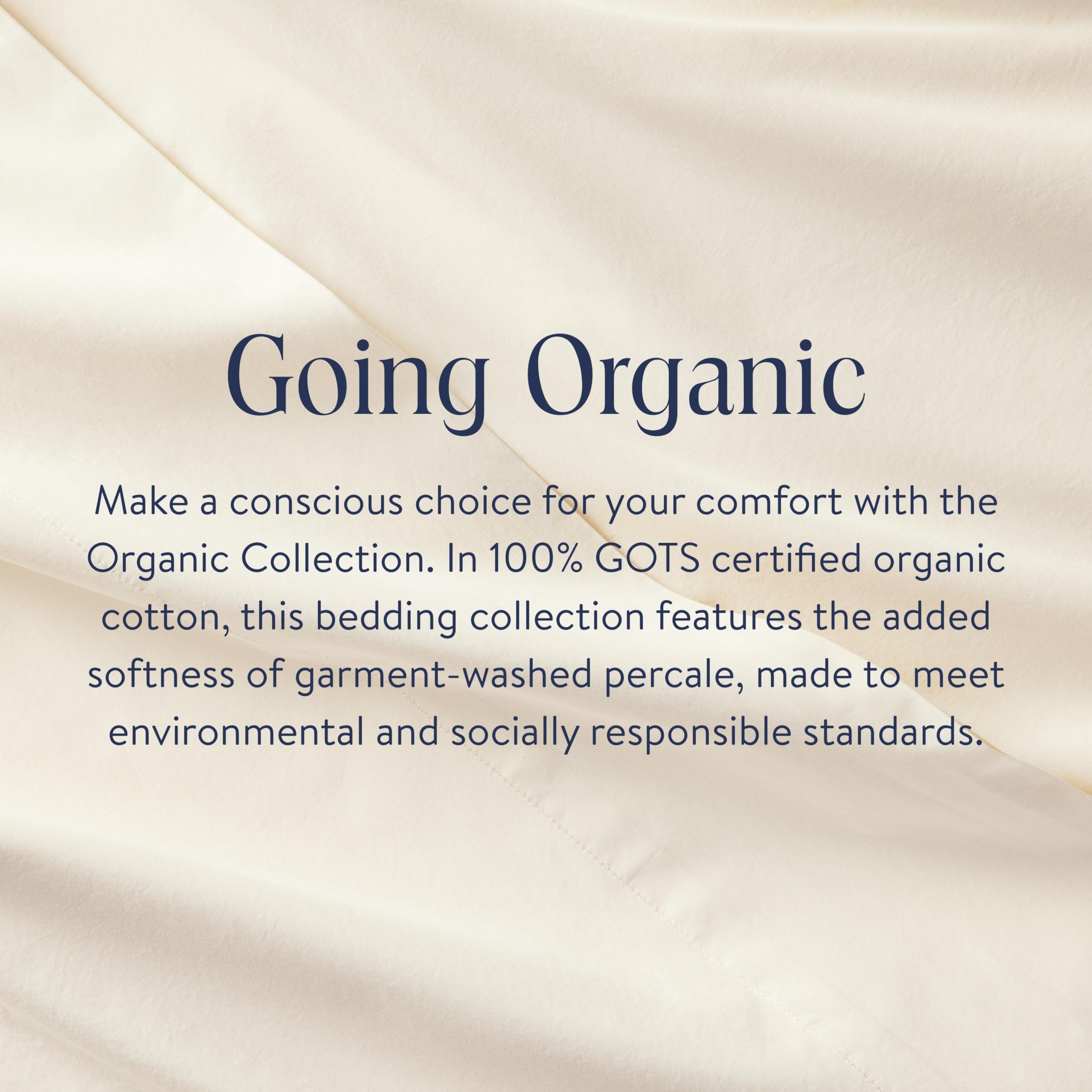 Brooklinen Organic Cotton Duvet Cover - 100% GOTS-Certified Organic Cotton, Full/Queen Size in Vanilla with Extra-Long Corner Ties and Button Closure |Best Organic Cotton Sheets