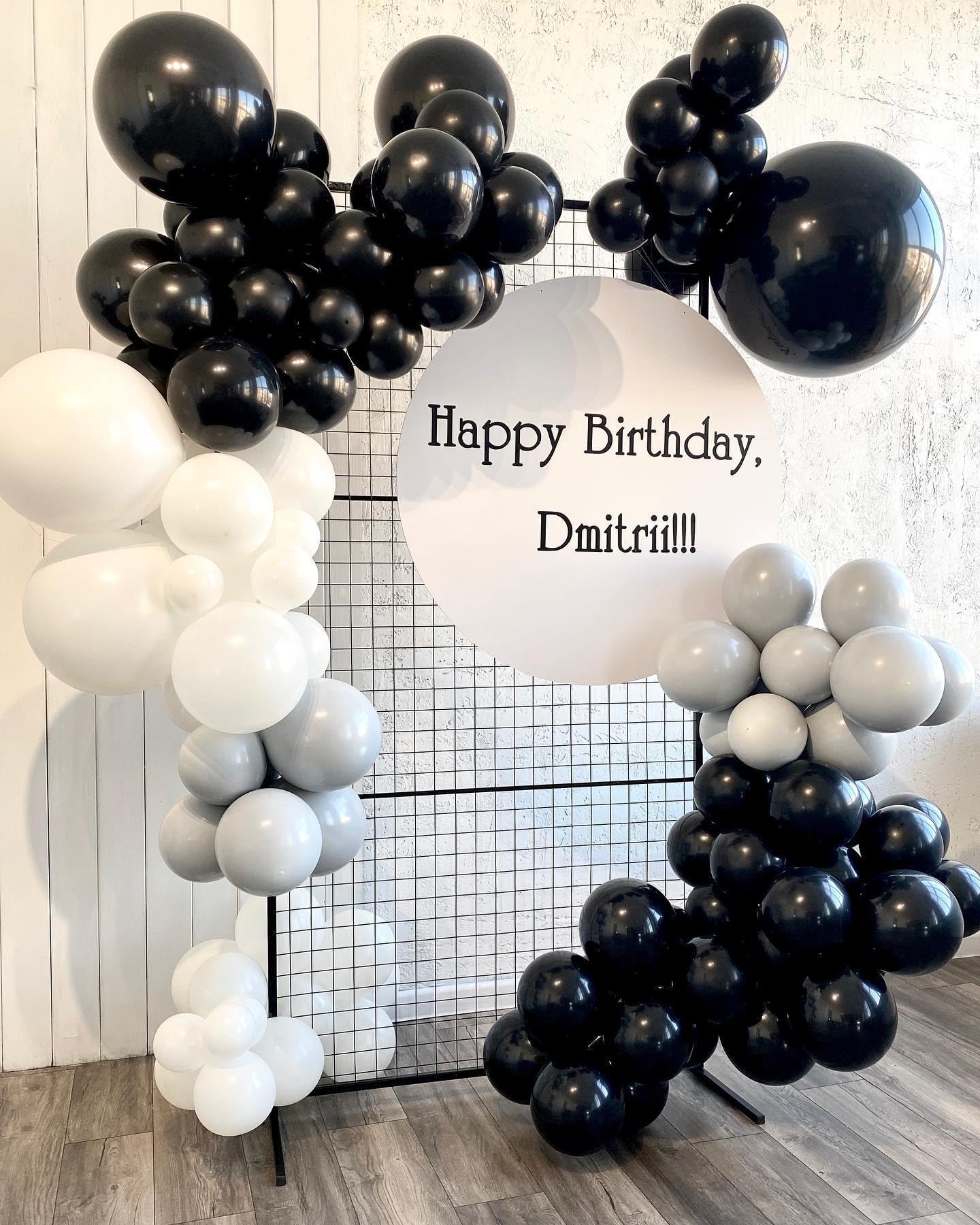 Black and White Balloon Arch, Balloon Garland Black White with Matte Black and White Latex Balloons, Black and White Balloon Arch Kit for Birthday, Baby Shower, Wedding, Graduation Party Decorations