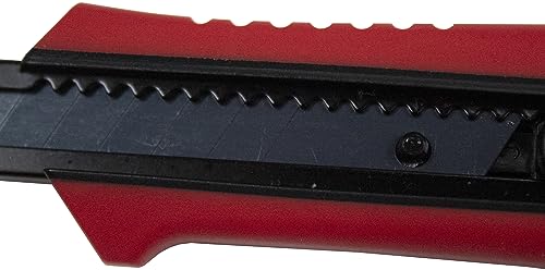 ALLWAY SK9B 9mm Pro Soft-Grip Snap-Off Knife with Auto-Lock and 1 Premium Blackened Steel Blade