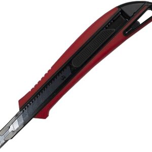 ALLWAY SK9B 9mm Pro Soft-Grip Snap-Off Knife with Auto-Lock and 1 Premium Blackened Steel Blade