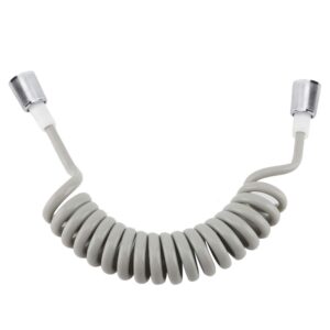 ANGGREK Long Shower Hose ABS Spring Flexible Shower Hose for Water Plumbing Toilet Bidet Sprayer Bathroom (Grey)