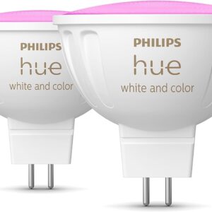 Philips Hue MR16 Smart LED Bulb White and Color Ambiance (2 Pack)