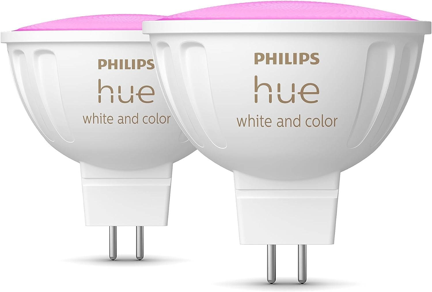 Philips Hue MR16 Smart LED Bulb White and Color Ambiance (2 Pack)