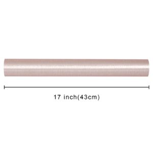 Yarcony Wrapping Paper Roll - 17 Inch x 16.5 Feet Brushed Metallic Brush Rose Gold Packing Paper with Basic Texture for Birthdays, Anniversaries, Baby shower,Holiday and Weddings