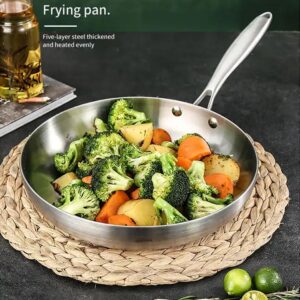 Vegoran Triply Professional Grade Fry Pan,Stainless Steel Skillet Frying Pan, Saute Pan with Lid (10" frying pan w/lid)