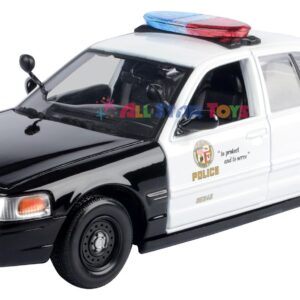 Motormax 2010 Ford Crown Victoria Police Interceptor LAPD Los Angeles Police Department 1/24 Diecast Model 76946 by All Star Toys